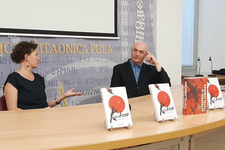 Nevena Trgovčić i Roman Pavić (Foto: Gradska knjižnica i čitaonica Pula)